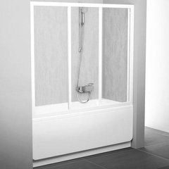 Двери для ванны Ravak 120 см AVDP3-120 белые+grape (40VG0102ZG)