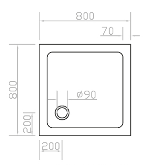 Панель для піддона Eger SMC (PAN-8080S)