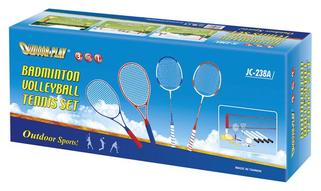 Сітка 3 в 1 Outdoor-Play JC-238A для бадмінтону, волейболу, тенісу