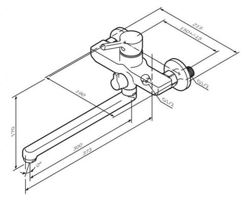 Смеситель для ванны AM.PM X-Joy S (F85B90000)