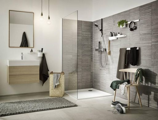 Тримач для душу Hansgrohe WallStoris чорний матовий (27917670)