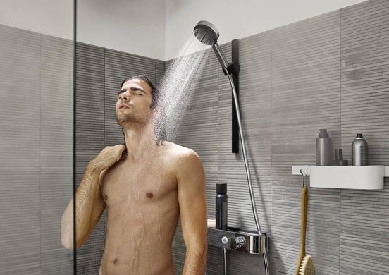 Тримач для душу Hansgrohe WallStoris чорний матовий (27917670)