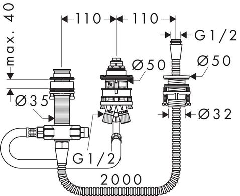 Скрытая часть Hansgrohe (13439180)