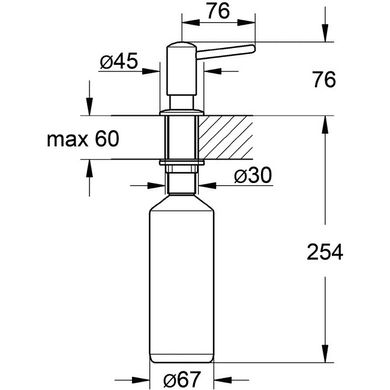 Дозатор мийного засобу Grohe Contemporary (40536000)