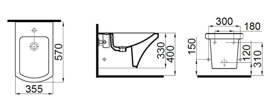 Біде підвісне Idevit Vega (2806-0305)