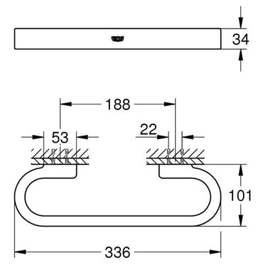 Поручень для ванної Grohe Selection (41064000)