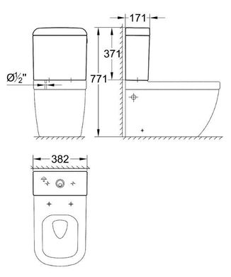 Бачок для унітаза Grohe Euro (39332000)