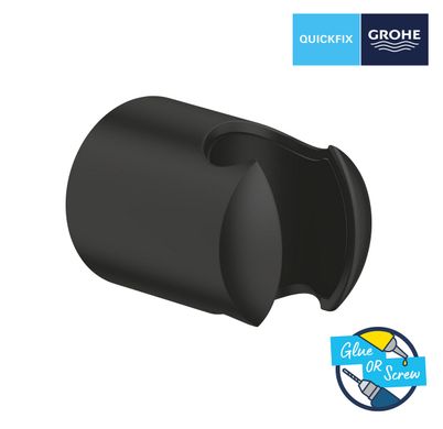 Настінний тримач ручного душу Grohe QuickFix Vitalio Universal Black чорний матовий (279582430)