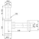 Сифон для раковины Volle черный матовый (9000.094204)