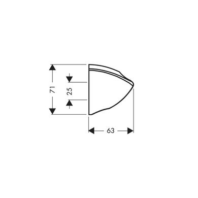 Тримач для душу Hansgrohe PorterC (27521000)