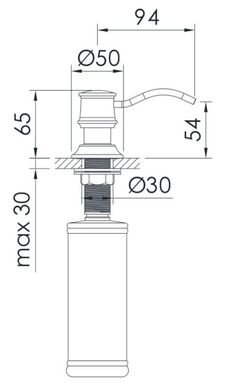 Дозатор моющего средства Imprese PODZIMA LEDOVE (ZMK01170130)