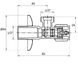 Кутовий вентиль Imprese (AV01)