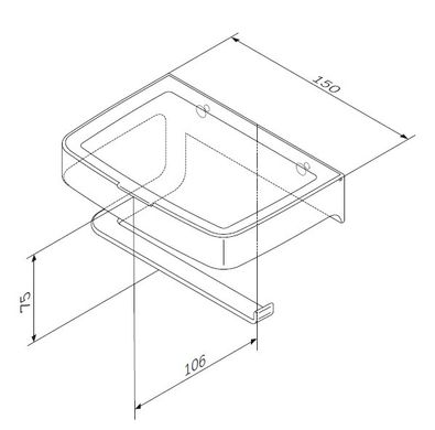 Держатель туалетной бумаги AM.PM Inspire 2.0 (A50A341500)