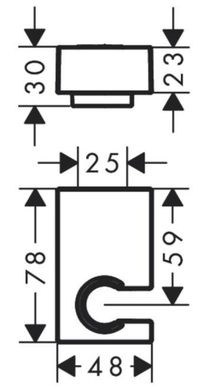 Тримач для душу Hansgrohe PORTER E білий матовий (28387700)