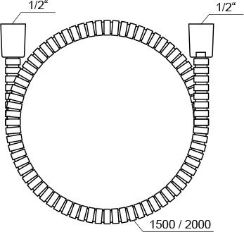 Шланг для душа Ravak 150 см 915.00 (X07P340)