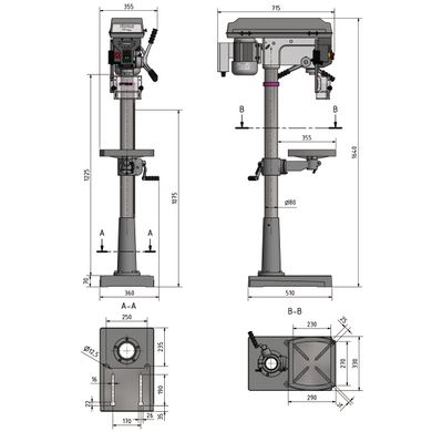 Настільний свердлильний верстат для металу OPTIdrill D 23Pro (220 В)