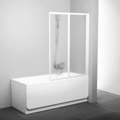 Шторка для ванны Ravak 105 см VS2 105 белый+transparent (796M0100Z1)