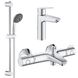 Комплект смесителей для ванной комнаты с термостатом Grohe QuickFix Grohtherm&Start (UA202304TS)