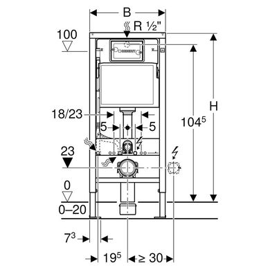 Инсталляция для унитаза Geberit Duofix Basic (458.103.00.1)