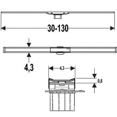 Декоративна накладка Geberit CleanLine60 (154.457.KS.1)