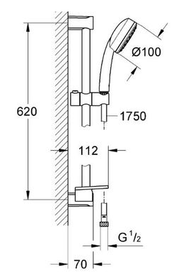 Душовий гарнітур Grohe TEMPESTA Cosmopolitan 100 (26083002)