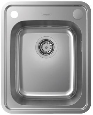 Кухонная мойка из нержавеющей стали Hansgrohe S412-F340 (43334800)