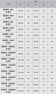 Душова кабіна Ravak Brilliant 90 см BSDPS-90/90 L хром+transparent (0UL77A00Z1)