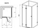 Душова кабіна Ravak Brilliant 100 см BSDPS-100/80 L хром+transparent (0ULA4A00Z1)