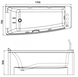 Ванна Volle 170х75 см с гидромассажем левая (12-88-102/L)